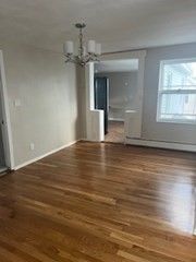 Chandelier, Empty room, Interior, Wood Texture Flooring