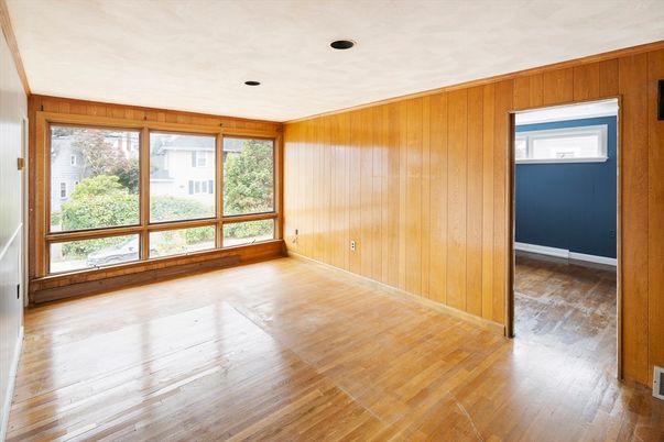 Empty room, Interior, Wood Texture Flooring, Wooden Walls
