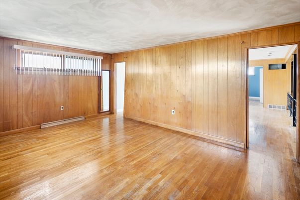 Empty room, Interior, Wood Texture Flooring, Wooden Walls