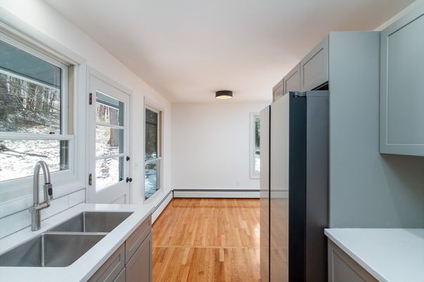 Interior, Kitchen, Wood Texture Flooring