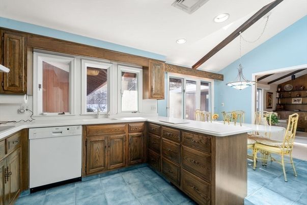 Dining room, Interior, Kitchen, Pendant Lights, Recessed Lighting