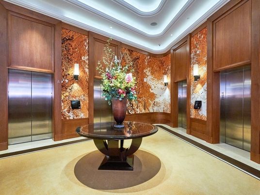 Elevator, Interior, Wooden Walls