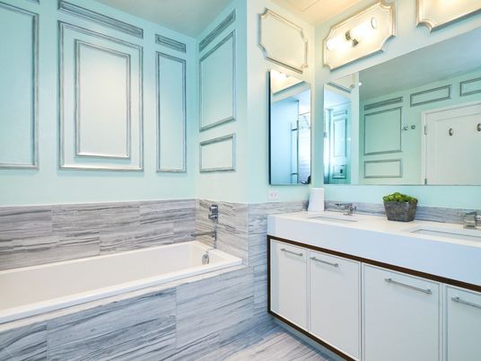 Bathroom, Dual Sink Vanities, Interior, Wood Texture Flooring