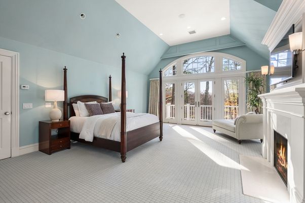 Bedroom, Fireplace, Interior, Recessed Lighting