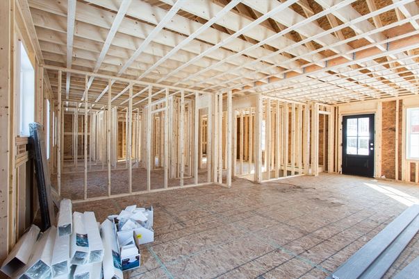 Empty room, Interior, Wooden Beams