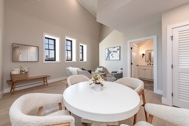 Dining room, Interior, Wood Texture Flooring