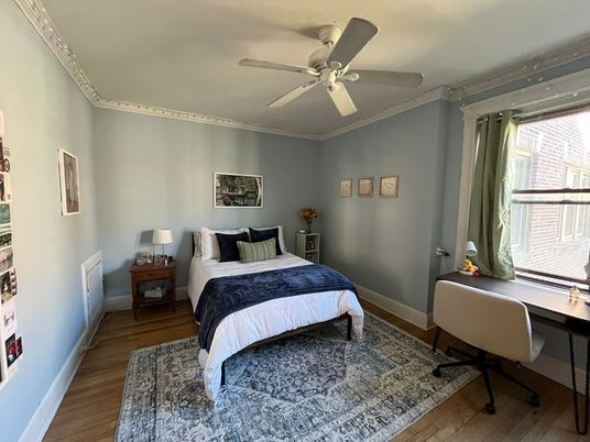 Bedroom, Home Office, Interior, Wood Texture Flooring