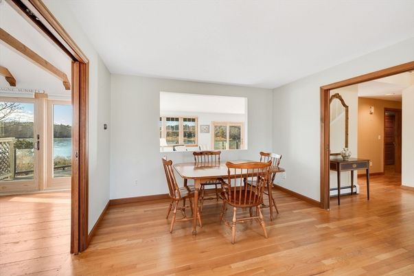 Dining room, Interior, Wood Texture Flooring