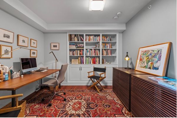 Home Office, Interior, Wood Texture Flooring
