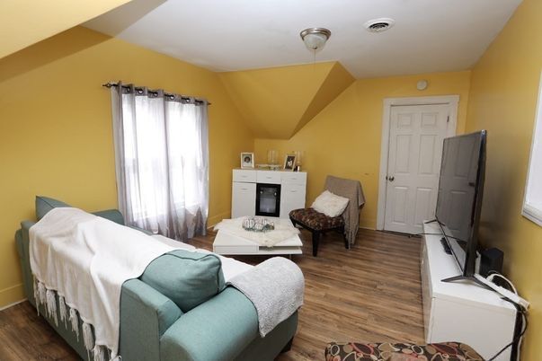 Fireplace, Interior, Wood Texture Flooring