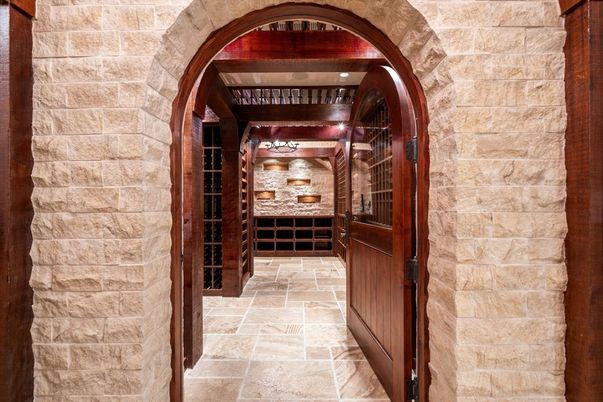Interior, Stone Walls, Wine Storage