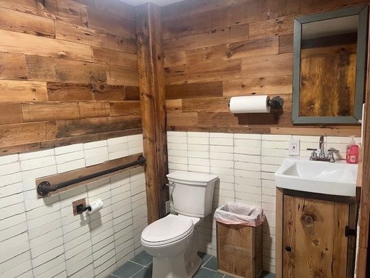 Bathroom, Interior, Wooden Walls