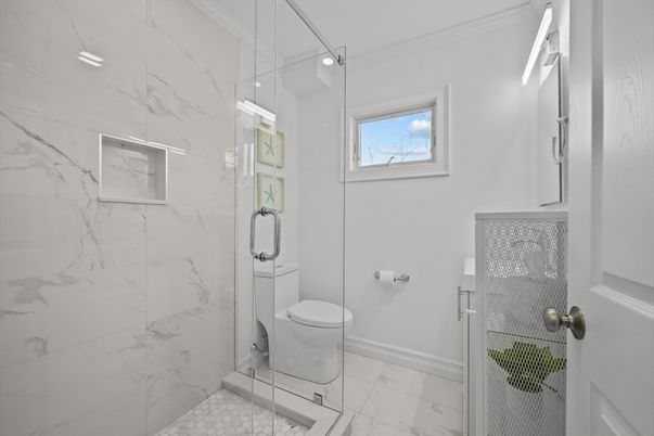 Bathroom, Glass Shower, Interior, Marble, Marble Walls