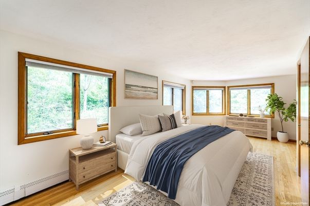 Bedroom, Interior, Wood Texture Flooring