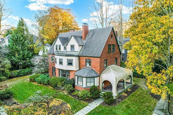 Backyard, Exterior, Facade, Brick Facade, Tudor Revival