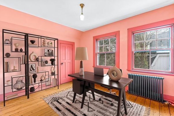 Home Office, Interior, Wood Texture Flooring