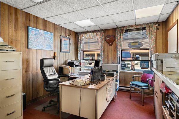 Home Office, Interior, Wooden Walls