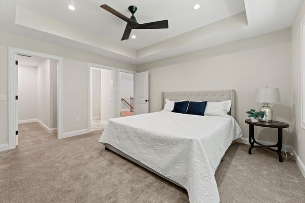 Bedroom, Interior, Recessed Lighting