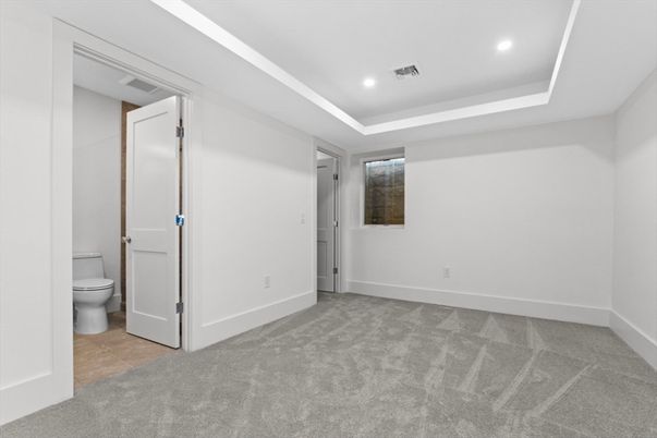Bathroom, Empty room, Interior, Recessed Lighting