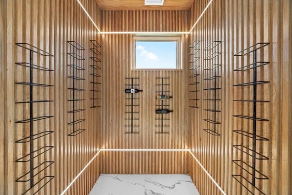 Interior, Marble, Wine Storage, Wooden Ceilings, Wooden Walls