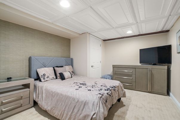 Bedroom, Interior, Recessed Lighting
