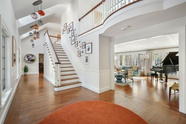 Interior, Living room, Pendant Lights, Piano, Wood Texture Flooring