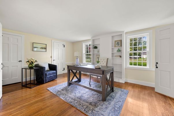 Home Office, Interior, Wood Texture Flooring