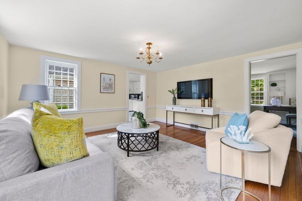 Chandelier, Interior, Living room, Wood Texture Flooring