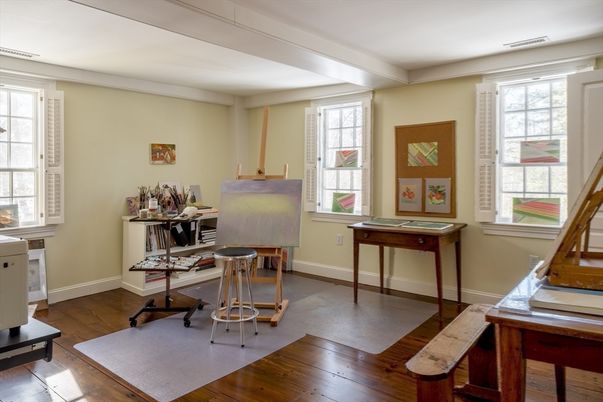 Home Office, Interior, Wood Texture Flooring