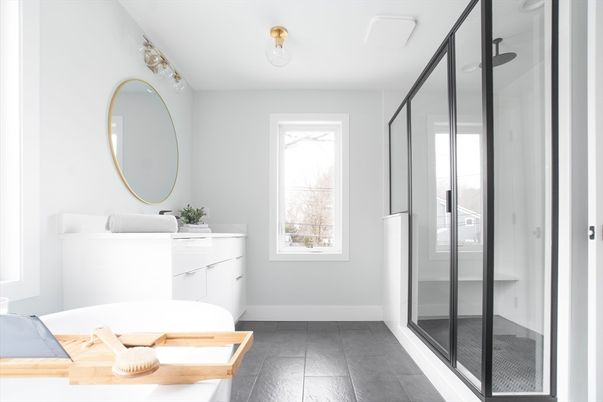 Bathroom, Glass Shower, Interior