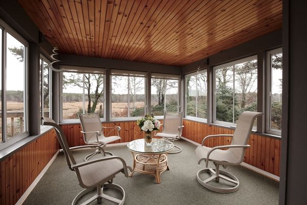 Interior, Sun Room, Wooden Ceilings