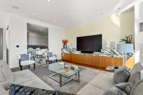 Interior, Living room, Recessed Lighting