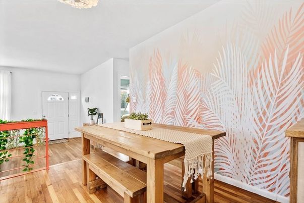 Dining room, Interior, Wood Texture Flooring