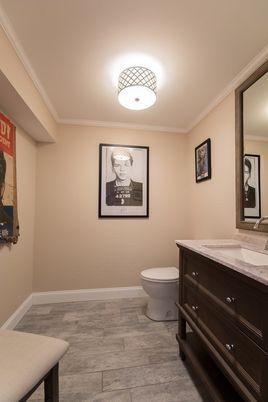 Bathroom, Interior, Wood Texture Flooring