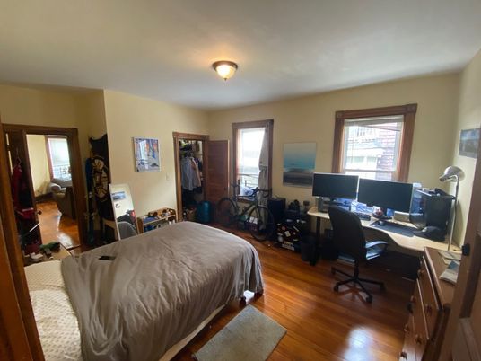 Bedroom, Home Office, Interior, Wood Texture Flooring