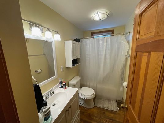 Bathroom, Interior, Wood Texture Flooring