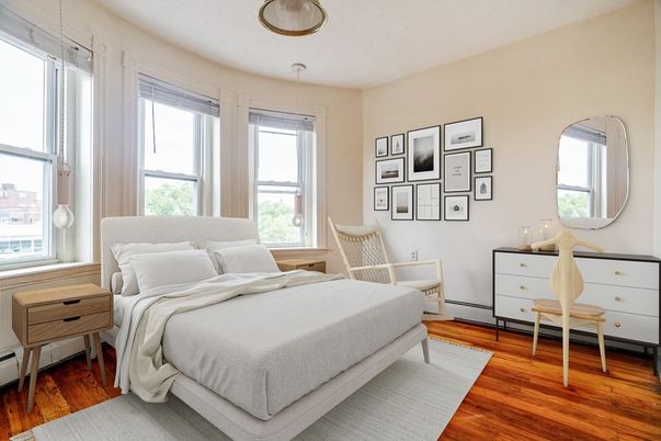 Bedroom, Interior, Wood Texture Flooring