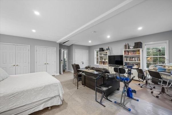 Bedroom, Fitness Equipment, Home Office, Interior, Recessed Lighting