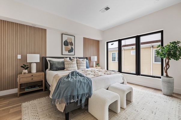 Bedroom, Interior, Wood Texture Flooring