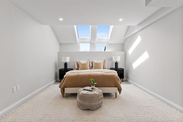 Bedroom, Interior, Recessed Lighting