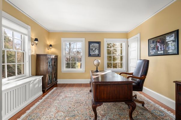 Home Office, Interior, Wood Texture Flooring