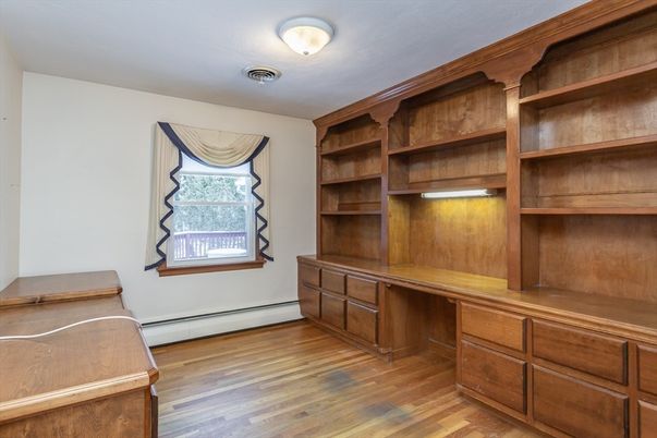Home Office, Interior, Wood Texture Flooring