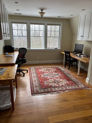 Home Office, Interior, Wood Texture Flooring