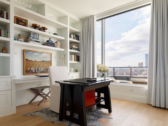 Home Office, Interior, Wood Texture Flooring