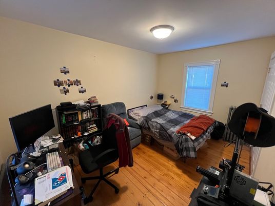 Bedroom, Home Office, Interior, Wood Texture Flooring