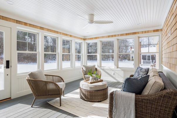 Interior, Sun Room, Wood Texture Flooring