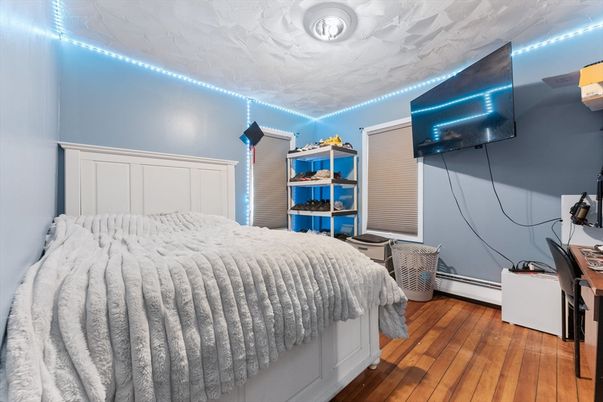 Bedroom, Interior, Wood Texture Flooring
