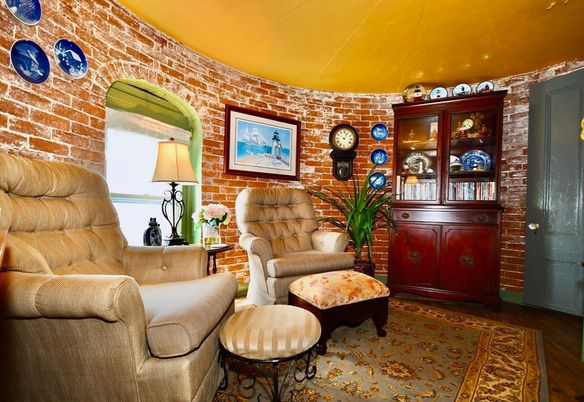 Interior, Stone Walls, Wood Texture Flooring