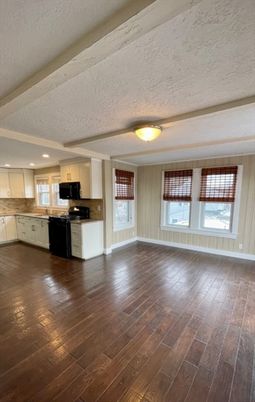 Empty room, Interior, Kitchen, Wood Texture Flooring