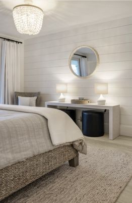 Bedroom, Chandelier, Home Office, Interior, Wood Texture Flooring